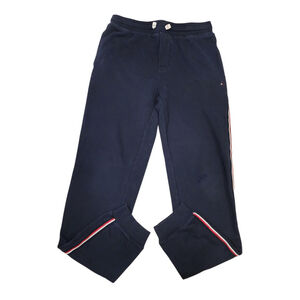 Tommy Hilfiger Kids Navy Jogger Sweatpants Logo Stripe Size 6